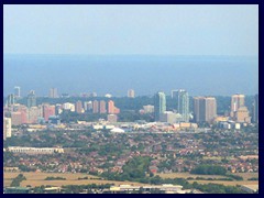 Landing on Toronto Pearson Airport 10 - Mississauga skyline